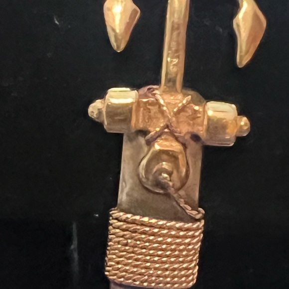 Sterling Silver & 14 K Anchor Hook Bracelet MRSP $842 - Picture 2 of 12